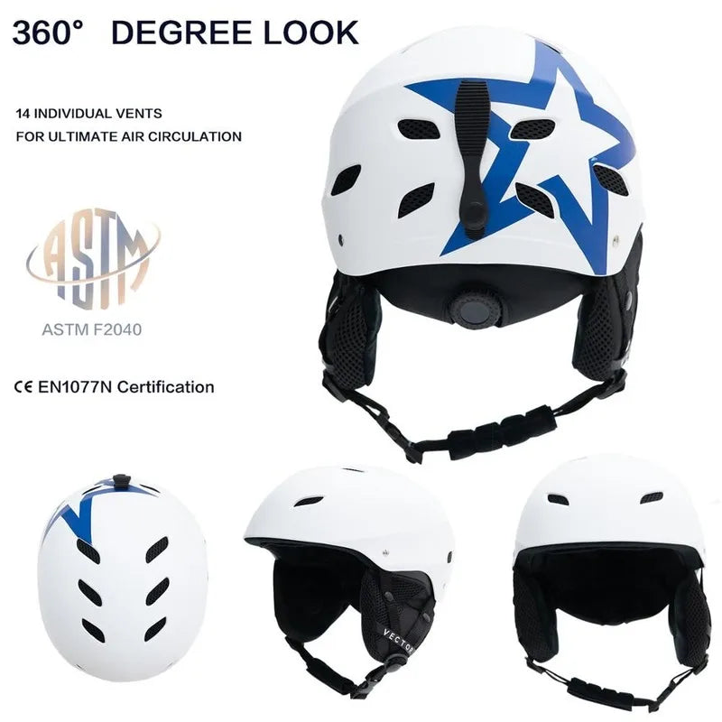 Ski Helmet - CE Certified & Unisex Winter Sports Protection