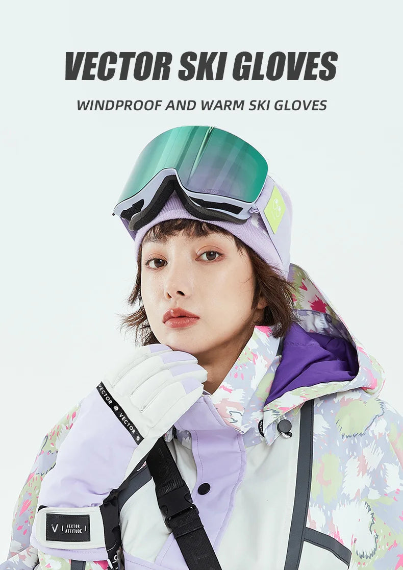 Ski Gloves - Waterproof & Thermal Snowboard Gloves