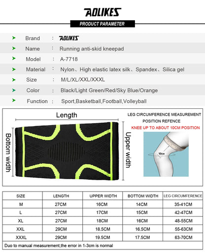 AOLIKES Knee Brace  – Adjustable Support for Running & Recovery