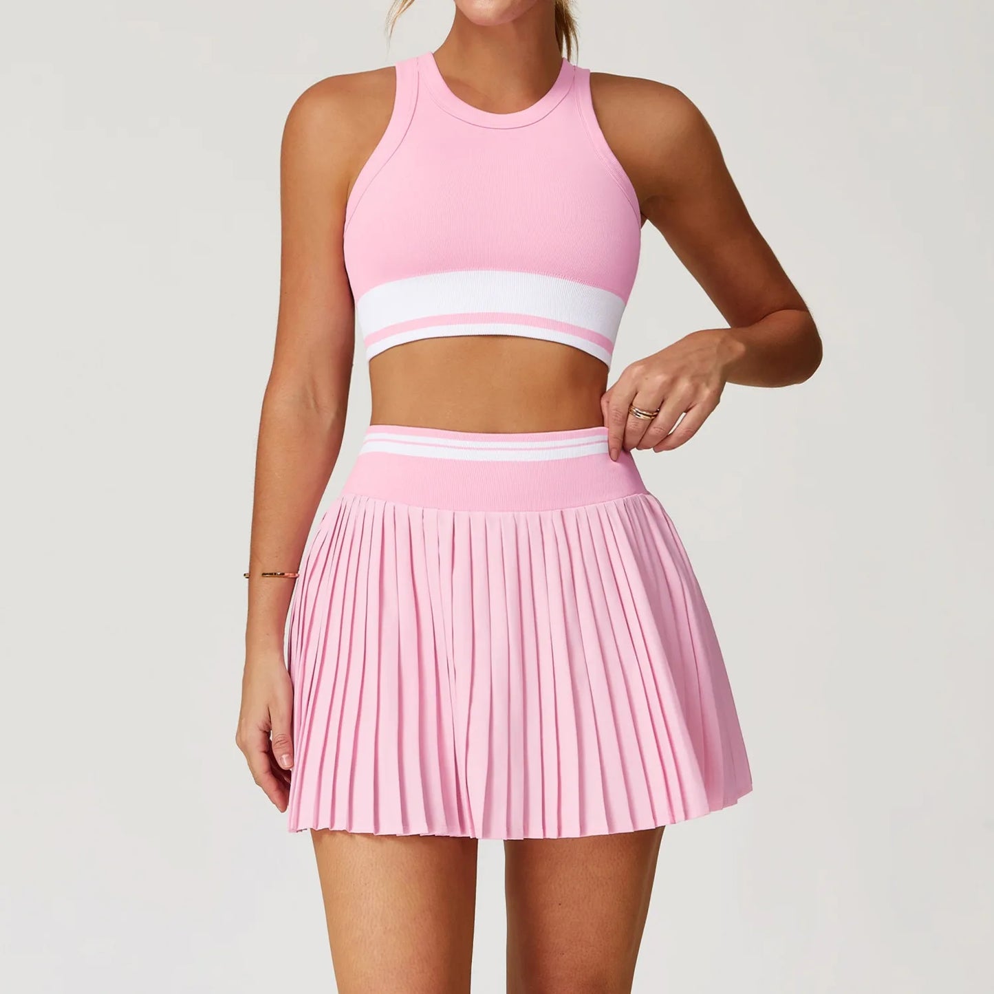 Tennis Dress Set - Quick-Drying Sportswear & Fitness Outfit