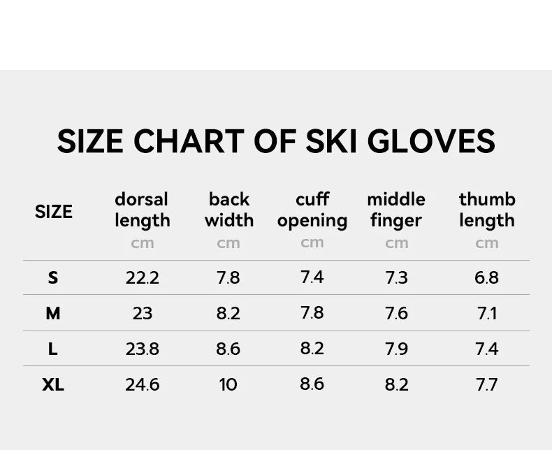 Ski Gloves - Waterproof & Touchscreen Winter Protection