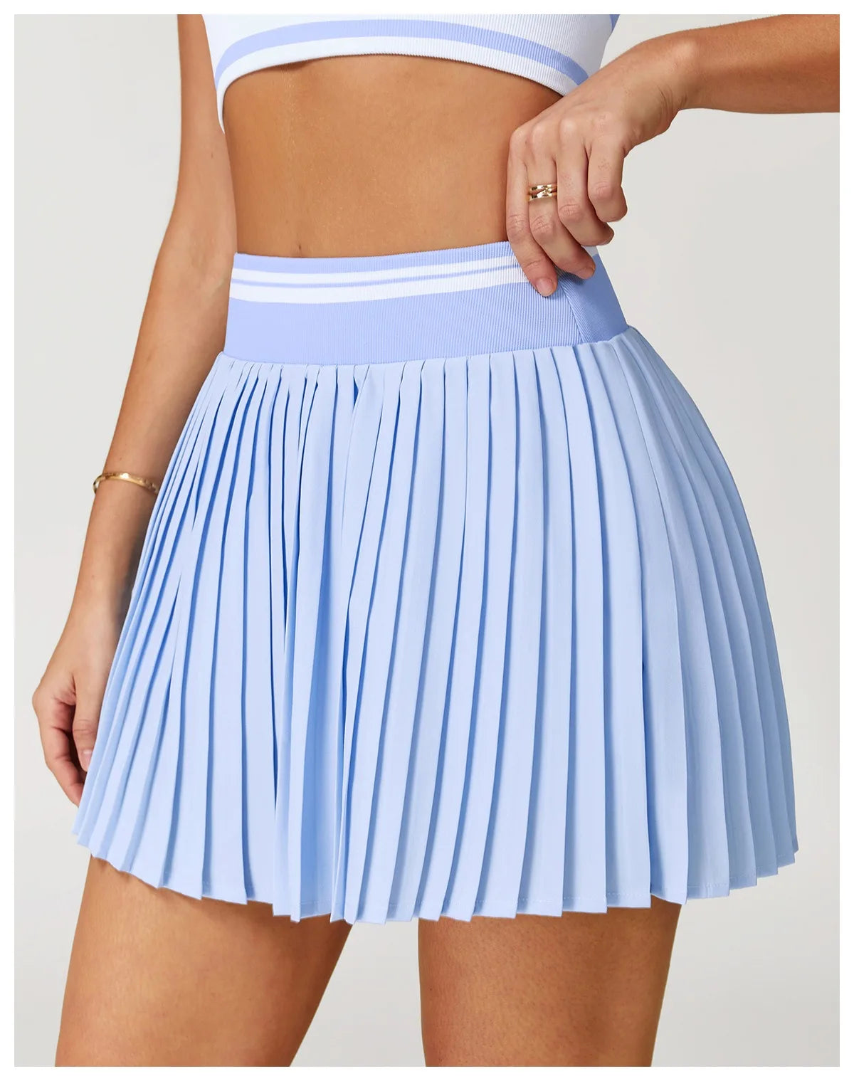 Golf Pleated Skirt: High Waist Comfort & Breathability