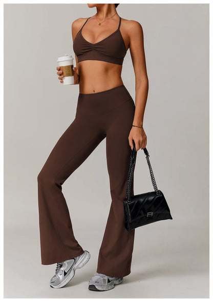 Sports Bra with Breathable Quick-Dry Cross Back Design