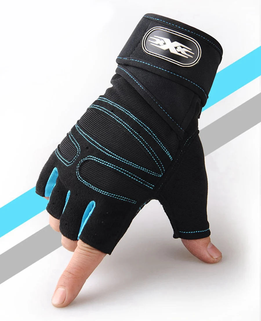 Weight Lifting Gloves With Wrist Wrap
