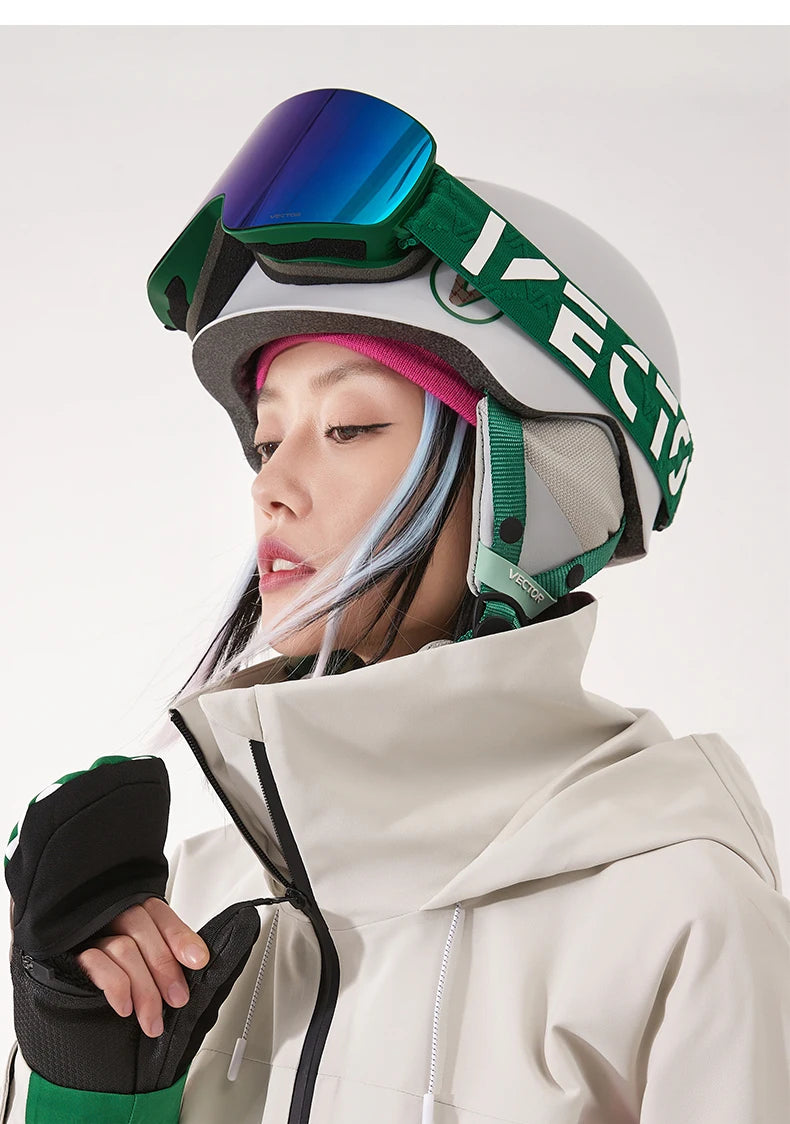 Ski Helmet with Removable Lining & CE Certified Safety