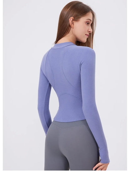 Workout Jacket - Fitness Apparel & Breathable Running Top