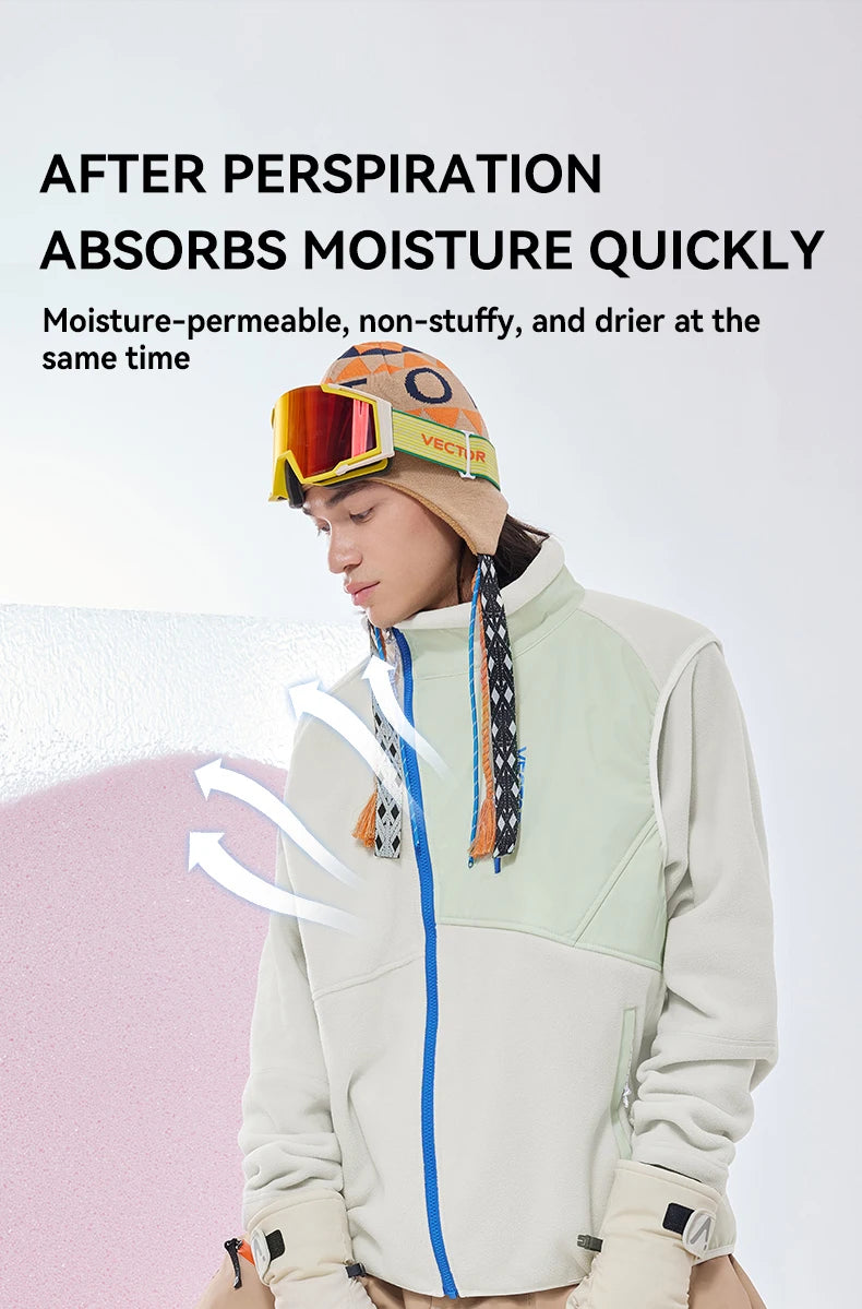 Fleece Vest - Versatile Outdoor & Hiking Mid Layer