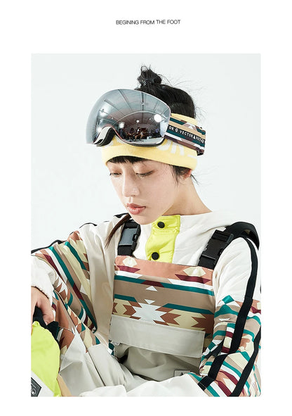 Ski Goggles with UV Protection & Interchangeable Lenses