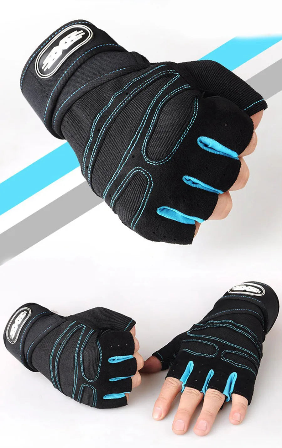 Weight Lifting Gloves With Wrist Wrap
