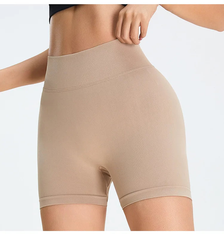 Seamless High Waist Sports Shorts - Elevate Your Workout