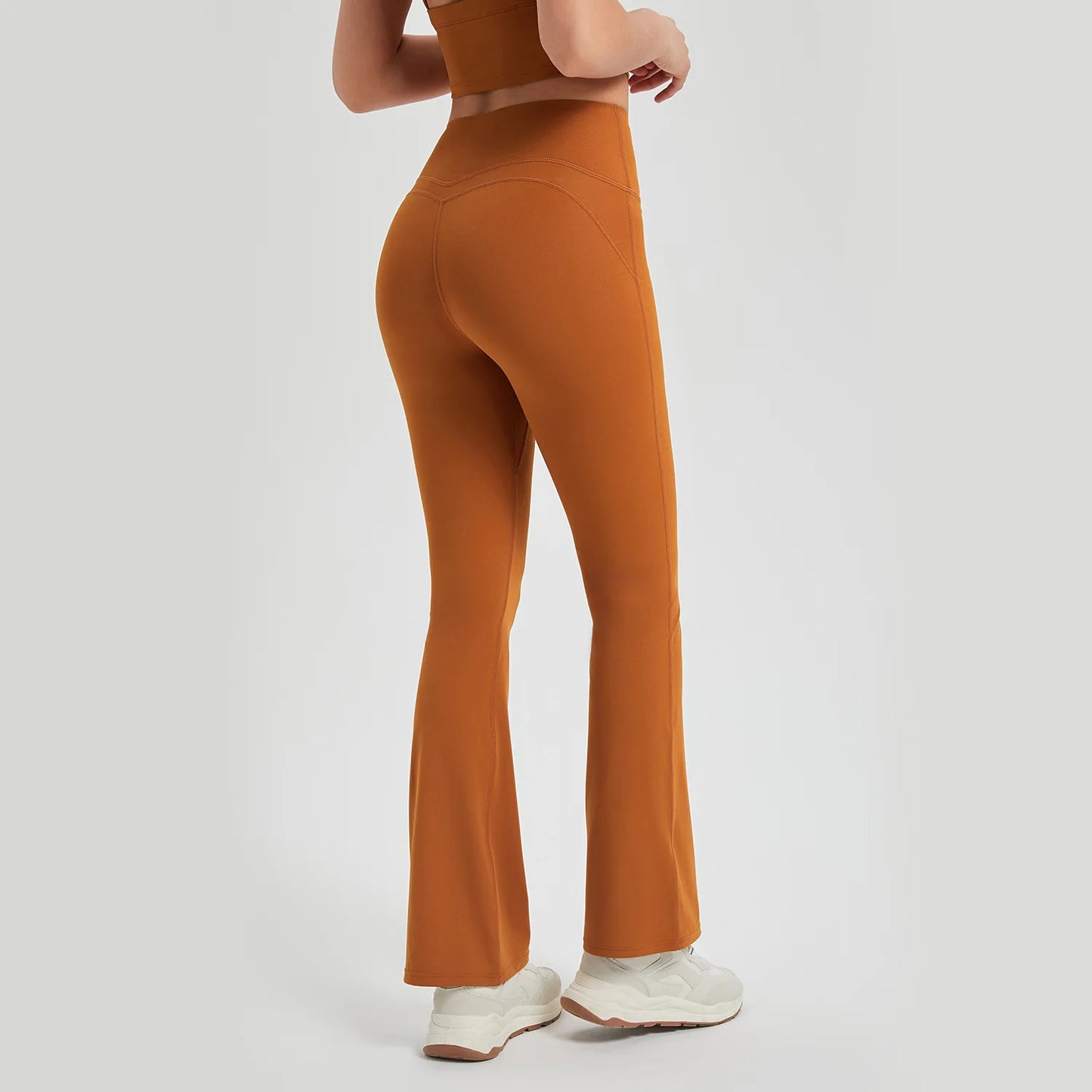 Antibacterial Push-Up Sports Leggings with Flared Design