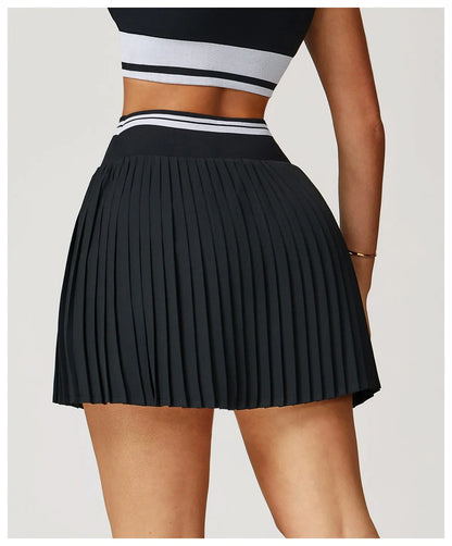 Golf Pleated Skirt: High Waist Comfort & Breathability