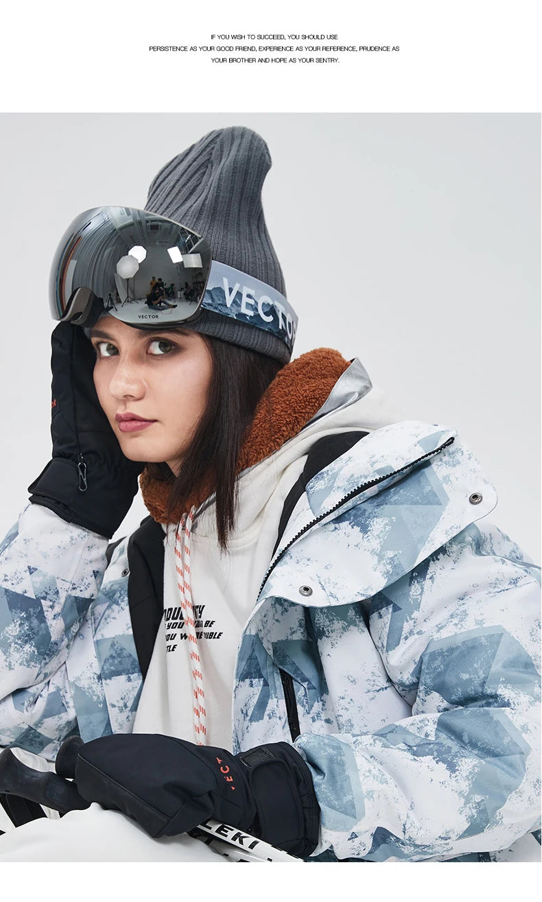 Ski Goggles with UV Protection & Interchangeable Lenses