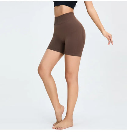 Seamless High Waist Sports Shorts - Elevate Your Workout