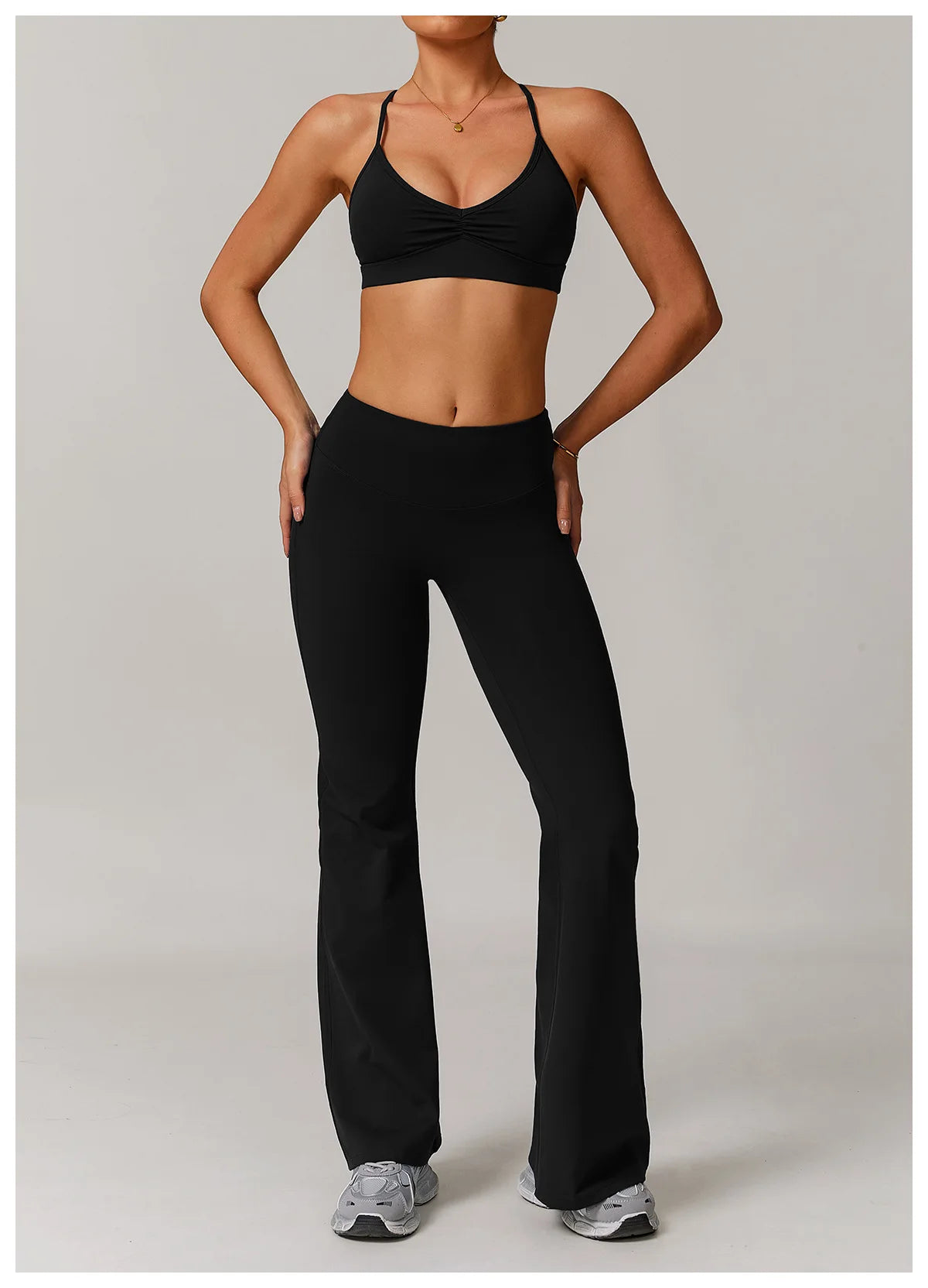 Sports Bra with Breathable Quick-Dry Cross Back Design