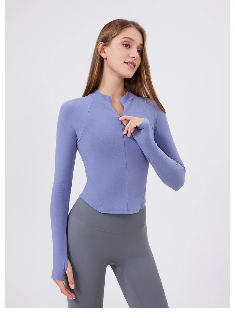 Workout Jacket - Fitness Apparel & Breathable Running Top