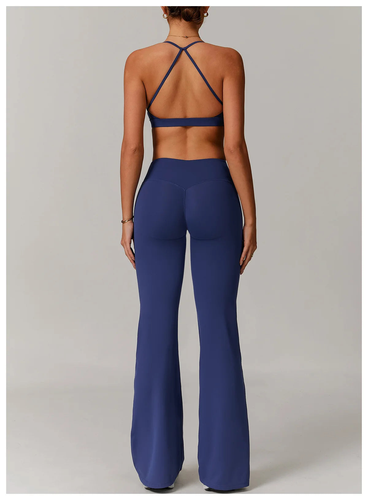 Sports Bra with Breathable Quick-Dry Cross Back Design