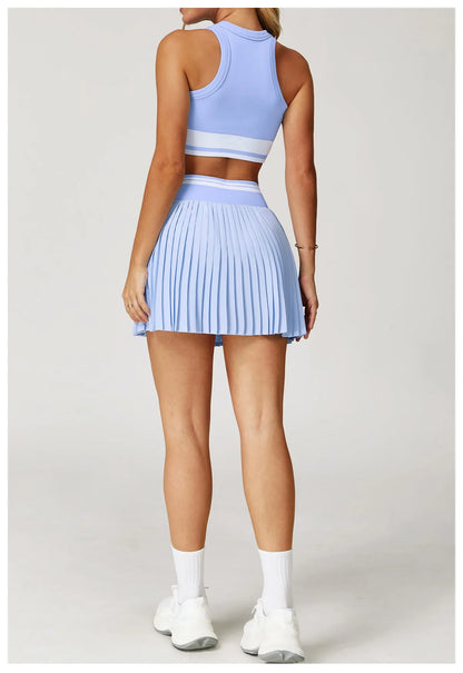 Golf Pleated Skirt: High Waist Comfort & Breathability