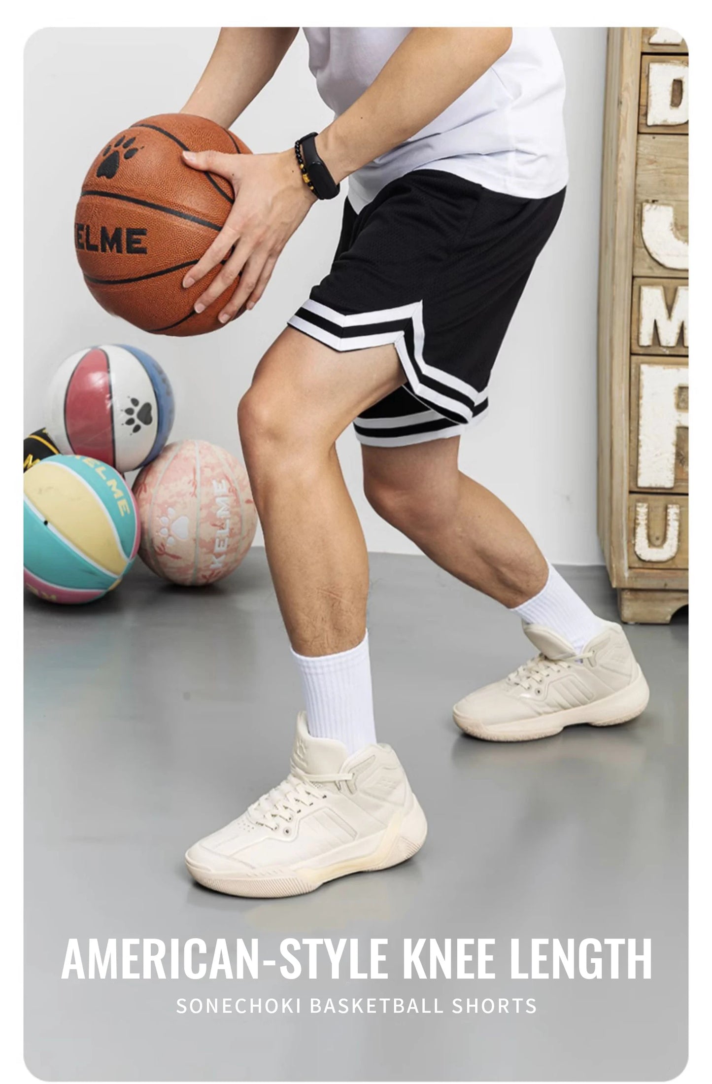 Basketball Shorts - Breathable Mesh Workout & Running Shorts