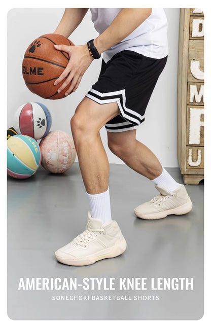 Basketball Shorts - Breathable Mesh Workout & Running Shorts