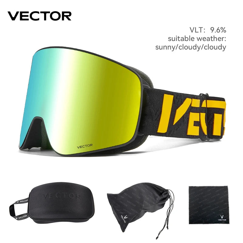 Ski Goggles with Anti Fog & UV400 Protection
