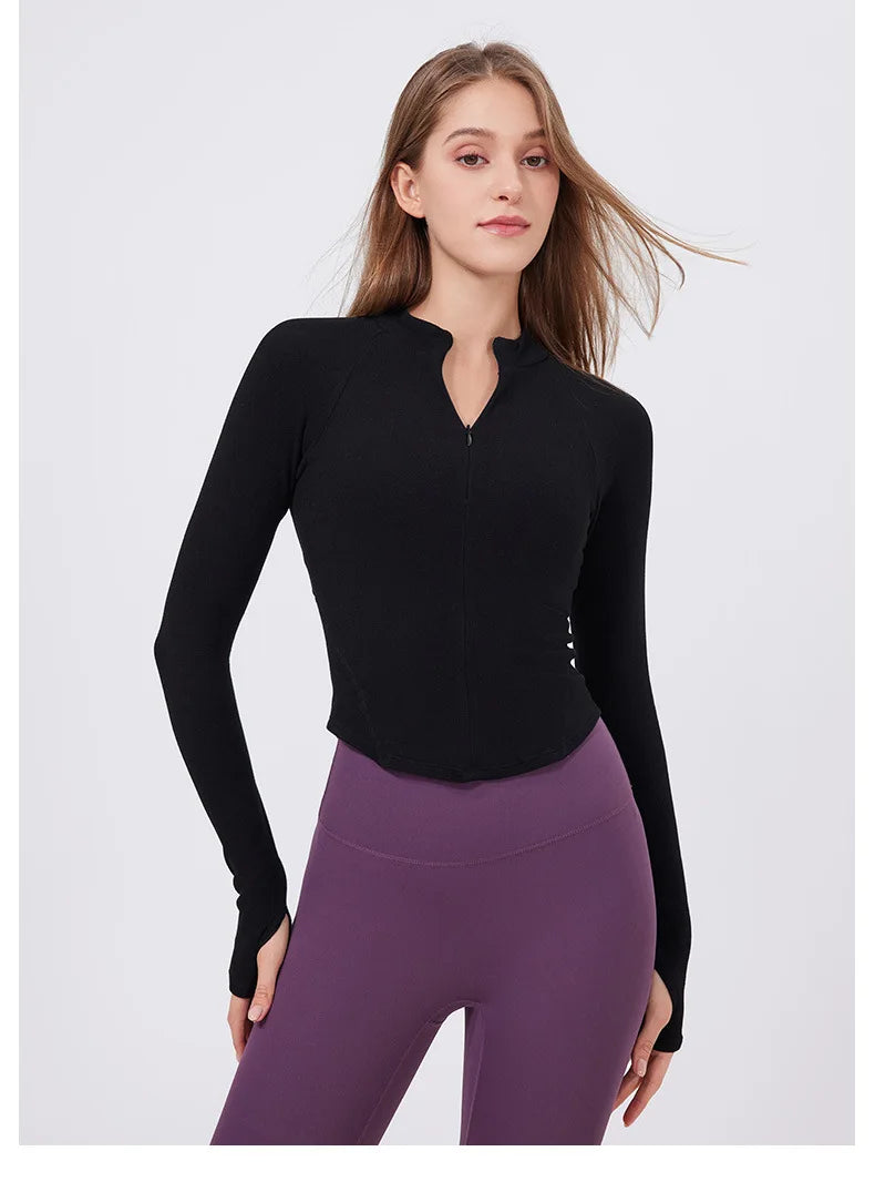 Workout Jacket - Fitness Apparel & Breathable Running Top