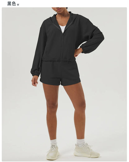 Workout Jacket - Breathable Running Jacket & Zipper Hoodie