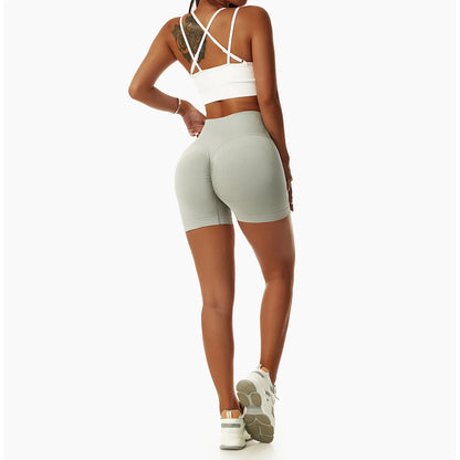 High Waist Yoga Shorts - Seamless, Breathable, and Supportive