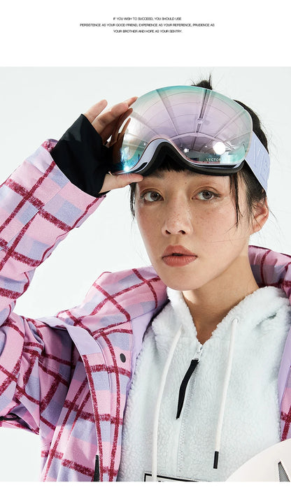 Ski Goggles with UV Protection & Interchangeable Lenses