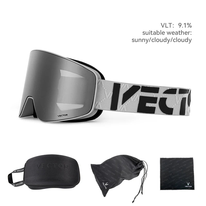 Ski Goggles with Anti Fog & UV400 Protection