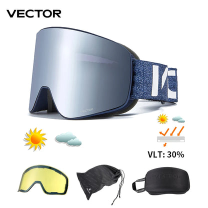 Ski Goggles - Anti-Fog UV400 Snowboard Eyewear