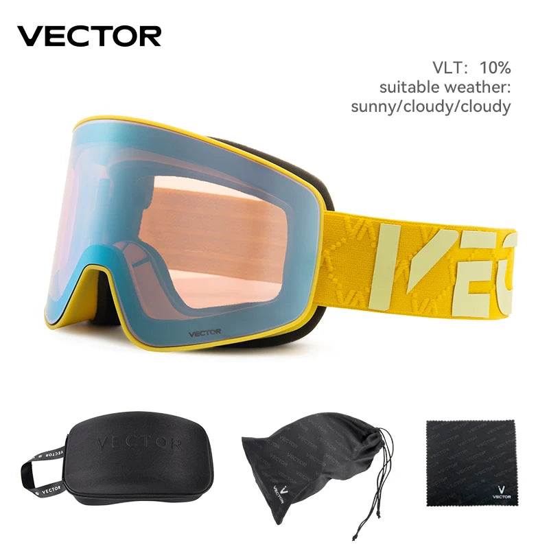 Ski Goggles with Anti Fog & UV400 Protection