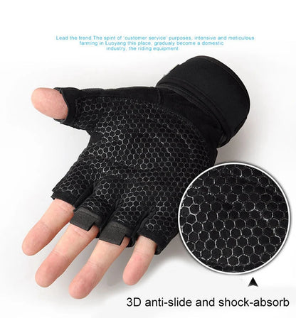 Weight Lifting Gloves With Wrist Wrap