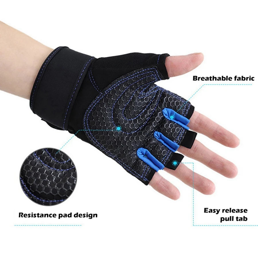 Weight Lifting Gloves With Wrist Wrap