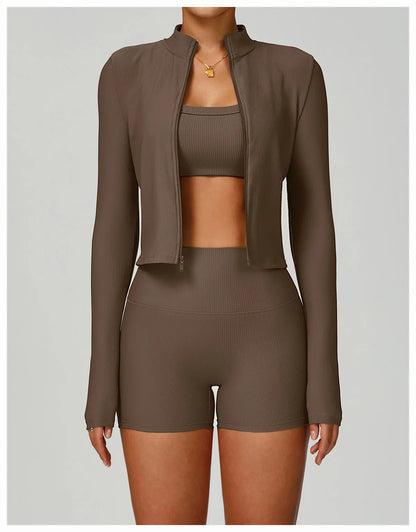 Yoga Jacket - Quick-Dry & Breathable Outdoor Workout Essential