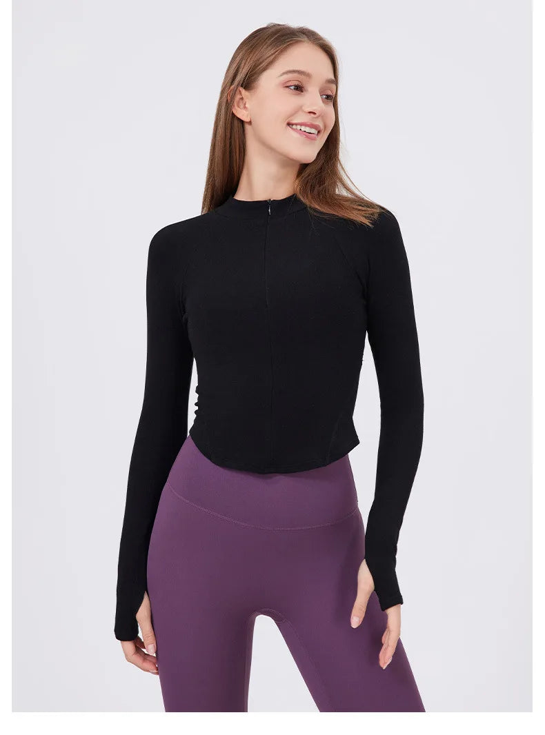 Workout Jacket - Fitness Apparel & Breathable Running Top