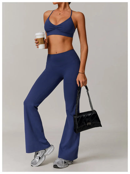 Sports Bra with Breathable Quick-Dry Cross Back Design