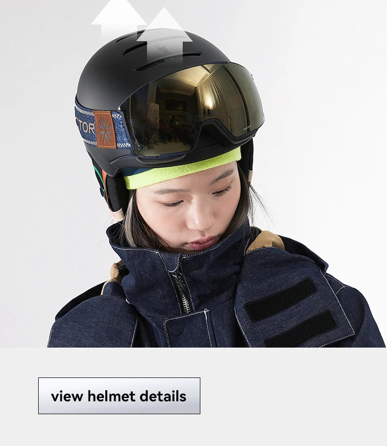 Ski Goggles with UV400 & Anti-Fog Features for Winter Sports