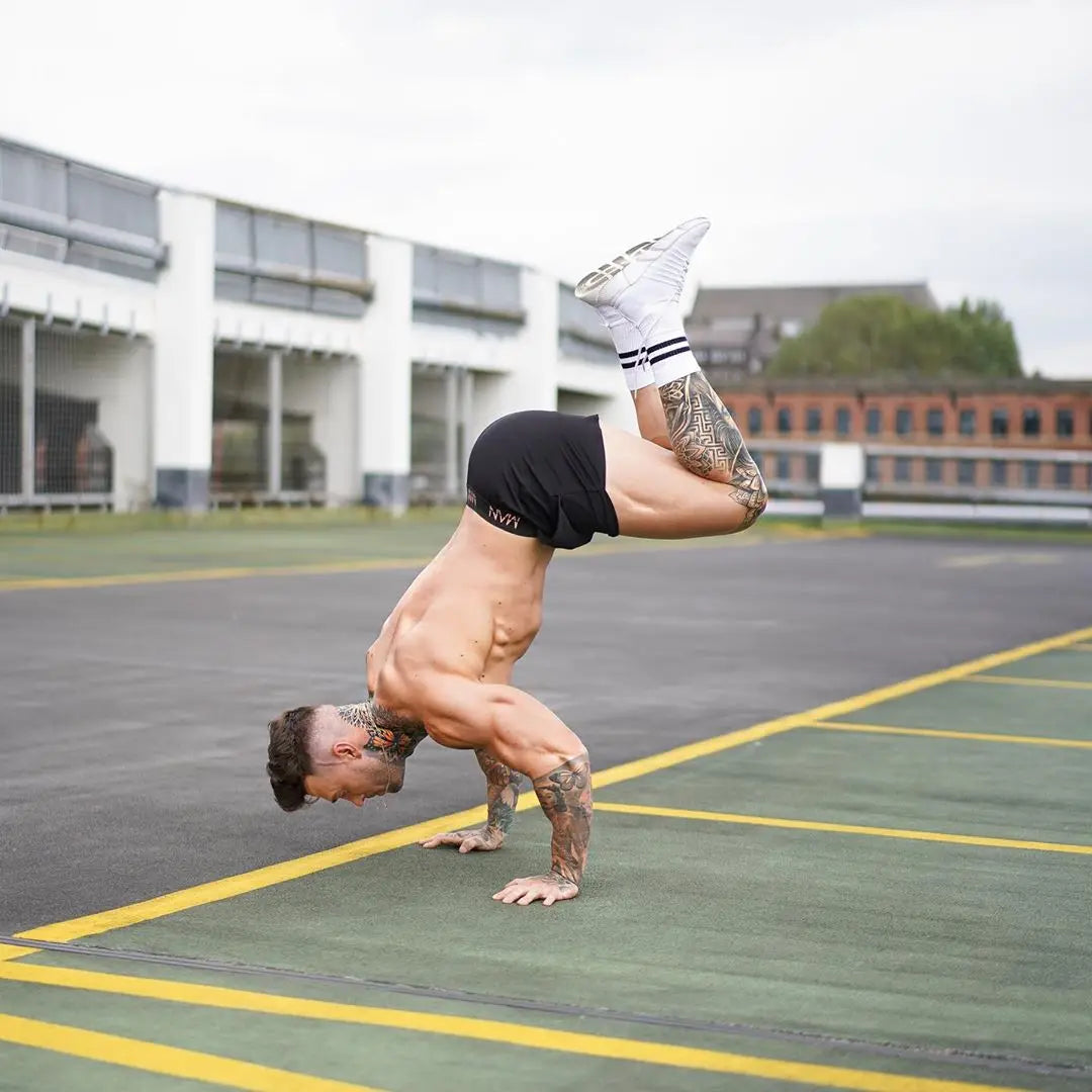 Sports Shorts - Quick Dry & Elastic Training Pants