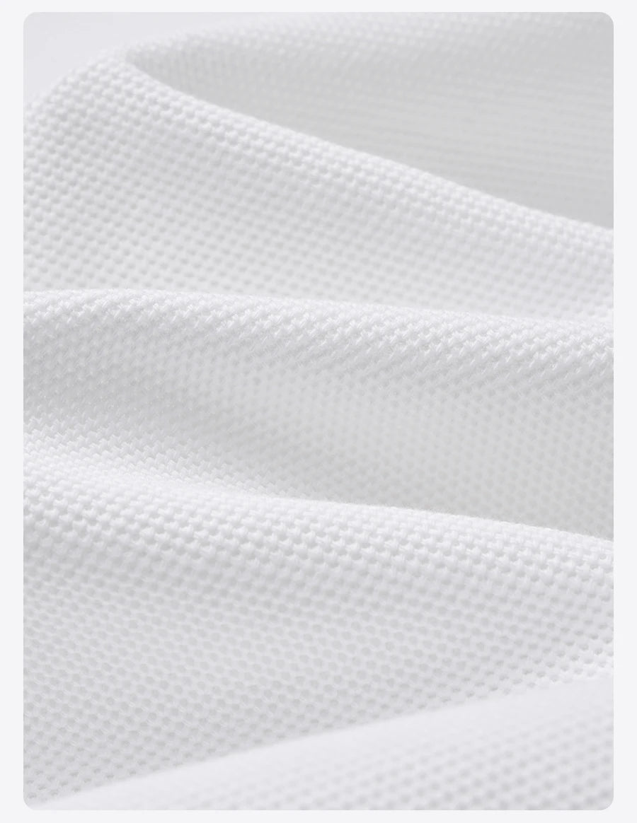 Breathable Pique T-Shirt - Cotton Blend Casual Tops