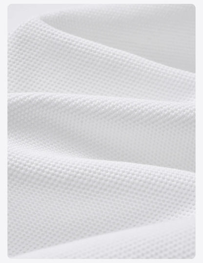 Breathable Pique T-Shirt - Cotton Blend Casual Tops