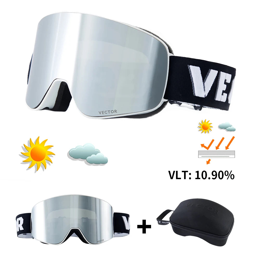 Ski Goggles - Anti-Fog UV400 Snowboard Eyewear