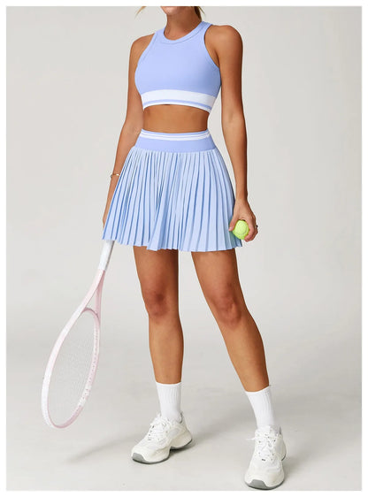 Tennis Dress Set - Quick-Drying Sportswear & Fitness Outfit