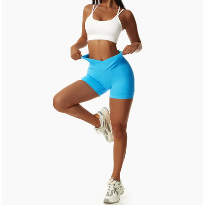 High Waist Yoga Shorts - Seamless, Breathable, and Supportive