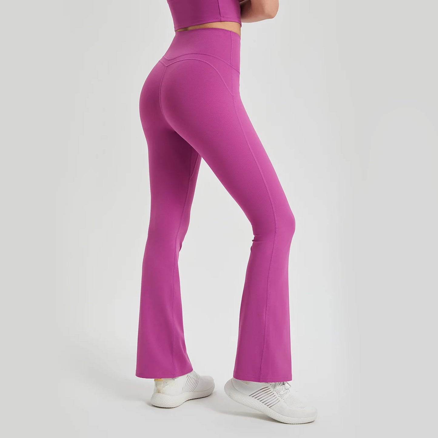 Antibacterial Push-Up Sports Leggings with Flared Design