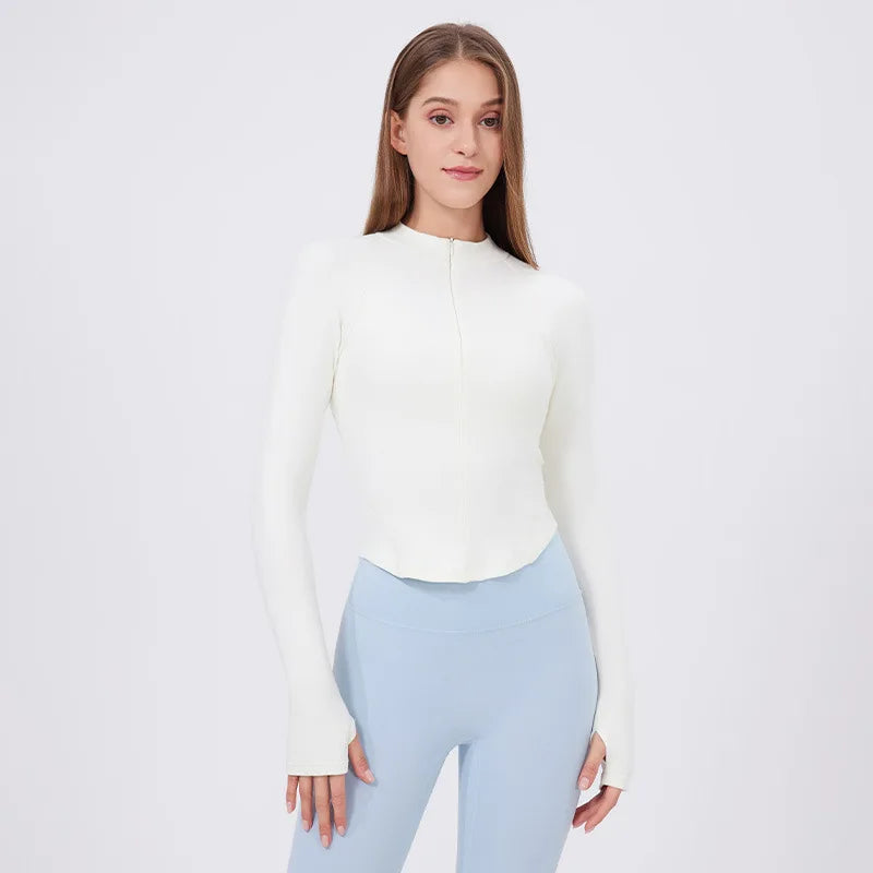 Workout Jacket - Fitness Apparel & Breathable Running Top