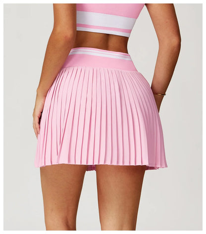 Golf Pleated Skirt: High Waist Comfort & Breathability