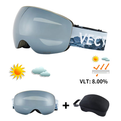 Ski Goggles - UV Protection & Interchangeable Lens Design