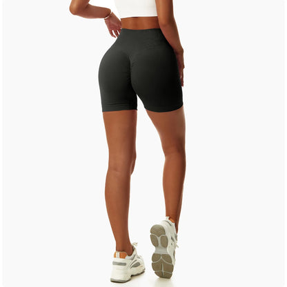 High Waist Yoga Shorts - Seamless, Breathable, and Supportive