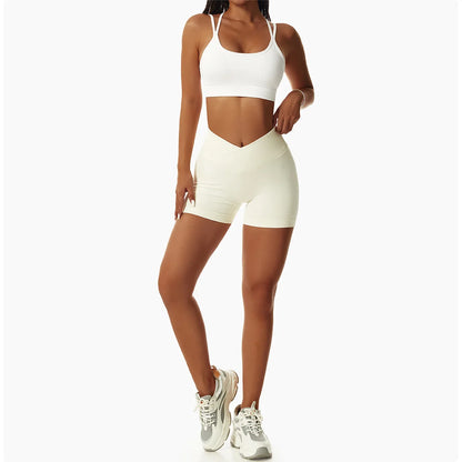 High Waist Yoga Shorts - Seamless, Breathable, and Supportive